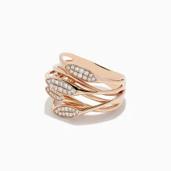 Rings|Effy Jewelry 14K Rose Gold Diamond Fashion Ring
