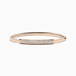 Bracelets|BH Multi 14K Rose Gold Diamond Pave Bangle, 1.00 TCW