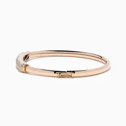 Bracelets|BH Multi 14K Rose Gold Diamond Pave Bangle, 1.00 TCW