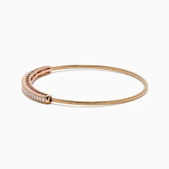 Bracelets|Effy Jewelry 14K Rose Gold Flexible Diamond Bangle