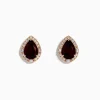 Earrings|Effy Jewelry 14K Rose Gold Garnet and Diamond Earrings