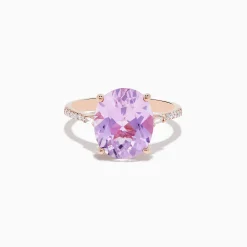 Rings|Effy Jewelry 14K Rose Gold Kunzite and Diamond Ring
