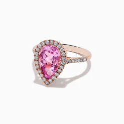 Rings|Effy Jewelry 14K Rose Gold Kunzite and Diamond Ring