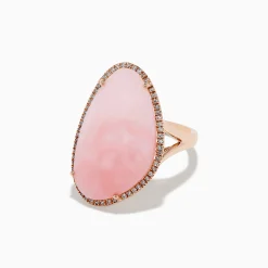 Rings|BH Multi 14K Rose Gold Pink Opal and Diamond Ring