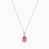 Necklaces & Pendants|Effy Jewelry 14K Rose Gold Pink Sapphire Solitaire Pendant