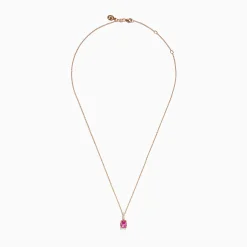 Necklaces & Pendants|Effy Jewelry 14K Rose Gold Pink Sapphire Solitaire Pendant