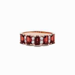 Rings|BH Multi 14K Rose Gold Rhodolite Garnet and Diamond Ring, 2.34 TCW