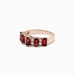 Rings|BH Multi 14K Rose Gold Rhodolite Garnet and Diamond Ring, 2.34 TCW