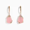 Earrings|Effy Jewelry 14K Rose Gold Rose Quartz and Diamond Drop Earrings