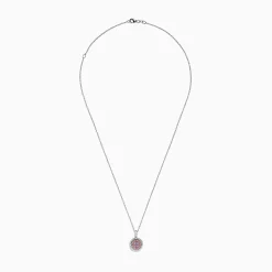 Necklaces & Pendants|BH Multi 14K Two Tone Gold Pink and White Diamond Pendant, 0.54 TCW