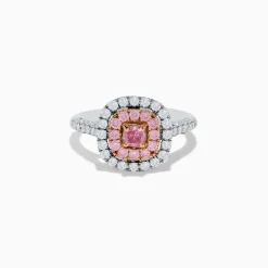 Rings|Effy Jewelry 18K Two Tone Gold White and Pink Diamond Ring