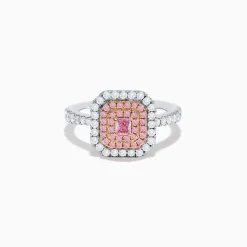 Rings|Effy Jewelry 18K Two Tone Gold White and Pink Diamond Ring