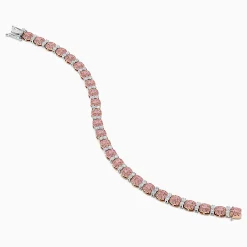 Bracelets|Effy Jewelry 18K Two Tone White u0026 Pink Diamond Bracelet