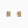 Earrings|Effy Jewelry 14K Two-Tone Gold Multi Color Diamond Earrings