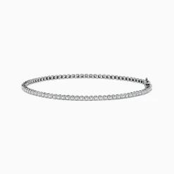 Bracelets|Effy Jewelry 14K White Gold 0.25 Ct. Diamond Tennis Bracelet