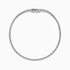 Bracelets|Effy Jewelry 14K White Gold 0.25 Ct. Diamond Tennis Bracelet