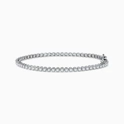 Bracelets|Effy Jewelry 14K White Gold 1.0 Ct. Diamond Tennis Bracelet