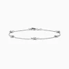 Bracelets|Effy Jewelry 14K White Gold Bezel Diamond Bezel Bracelet