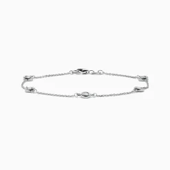 Bracelets|Effy Jewelry 14K White Gold Bezel Diamond Bezel Bracelet