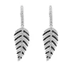 Earrings|Effy Jewelry 14K White Gold Black and White Diamond Earrings, 1.05 TCW