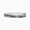 Bracelets|Effy Jewelry 14K White Gold Black and White Diamond Bangle, 1.26 TCW