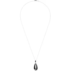 Necklaces & Pendants|Effy Jewelry 14K White Gold Black and White Diamond Pendant, 0.86 TCW