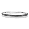 Bracelets|Effy Jewelry 18K White Gold Black Diamond Bangle, 3.12 TCW