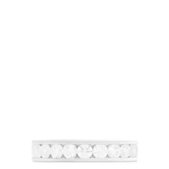 Rings|Louis Creations 14K White Gold Channel Set Diamond Eternity Band, 2.00 TCW