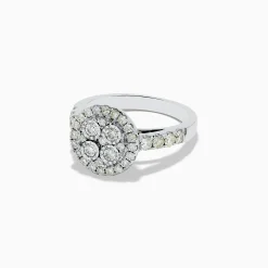 Rings|Effy Jewelry 14K White Gold Diamond Cluster Ring