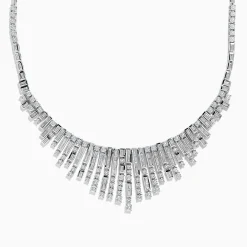 Necklaces & Pendants|Effy Jewelry 14K White Gold Diamond Fringe Necklace