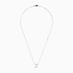 Necklaces & Pendants|Effy Jewelry 14K White Gold Diamond Initial "Z" Pendant