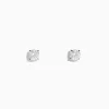 Earrings|Effy Jewelry 14K White Gold Diamond Solitaire Stud Earrings, 1.0 TCW