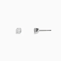 Earrings|Effy Jewelry 14K White Gold Diamond Solitaire Stud Earrings 0.10 TCW