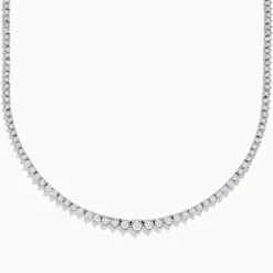 Necklaces & Pendants|BH Multi 14K White Gold Diamond Tennis Necklace 2.94 TCW
