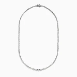 Necklaces & Pendants|BH Multi 14K White Gold Diamond Tennis Necklace 2.94 TCW