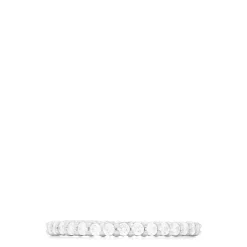 Rings|Louis Creations 14K White Gold Prong Set Diamond Eternity Band, 0.50 TCW