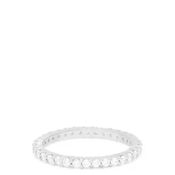 Rings|Louis Creations 14K White Gold Prong Set Diamond Eternity Band, 0.50 TCW