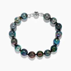 Bracelets|Effy Jewelry 14K White Gold Tahitian Pearl Bracelet