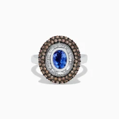 Rings|BH Multi 14K White Gold Tanzanite and Diamond Ring, 1.84 TCW