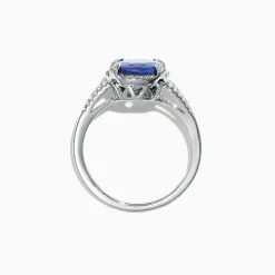 Rings|Effy Jewelry 14K White Gold Tanzanite and Diamond Ring, 3.09 TCW