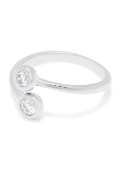 Rings|Effy Jewelry 14K White Gold Two-of-Us Diamond Ring, 0.39 TCW