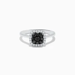 Rings|Effy Jewelry 14K White Gold White and Black Diamond Ring