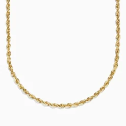 Mens|Necklaces & Pendants|Effy Jewelry 14K Yellow Gold 20"-24" Adjustable Rope Chain Necklace