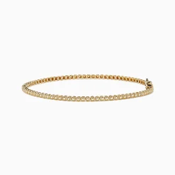Bracelets|Effy Jewelry 14K Yellow Gold 0.25 Ct. Diamond Tennis Bracelet
