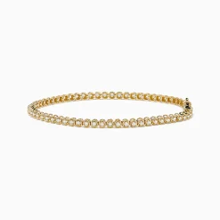 Bracelets|Effy Jewelry 14K Yellow Gold 1.0 Ct. Diamond Tennis Bracelet