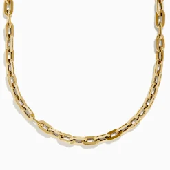 Necklaces & Pendants|Effy Jewelry 14K Yellow Gold 18" Hollow Oval Link Chain