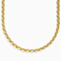 Necklaces & Pendants|Effy Jewelry 14K Yellow Gold 18" Hollow Rolo Chain