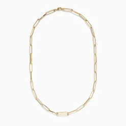 Necklaces & Pendants|Richline Group 14K Yellow Gold 18" Paperclip Mini ID Necklace