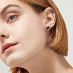 Earrings|Effy Jewelry 14K Yellow Gold Amethyst Stud Earrings, 4.25 TCW