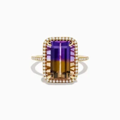 Rings|Effy Jewelry 14K Yellow Gold Ametrine and Diamond Ring